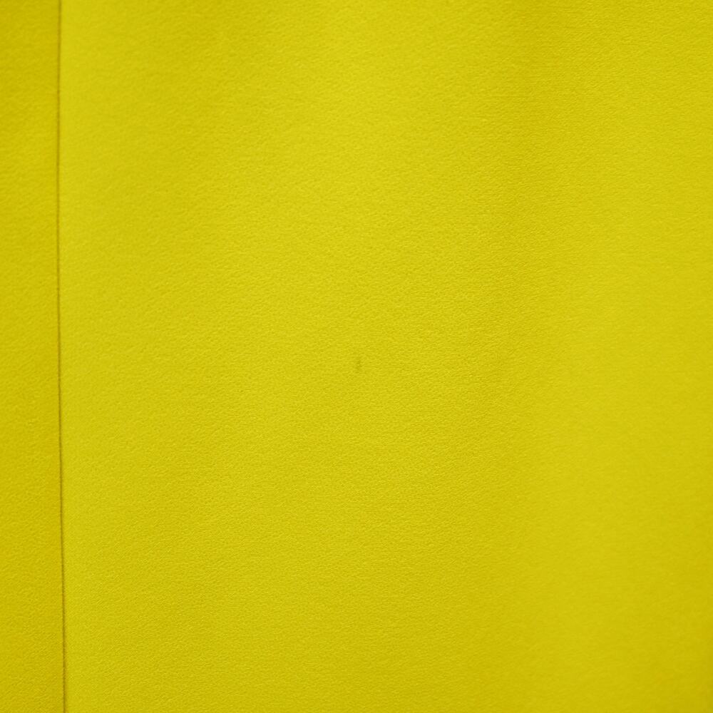Safiyaa Avery Bright Yellow Draped Crepe Asymmetric Midi Dress Size 10 - Picture 5 of 13